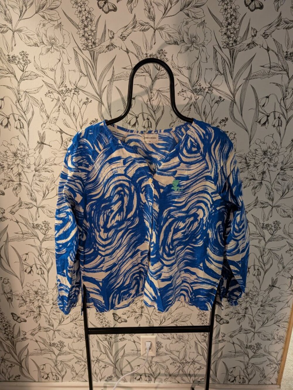 Bobo Choses Organic Cotton Printed Blouse | Size Medium | NWT